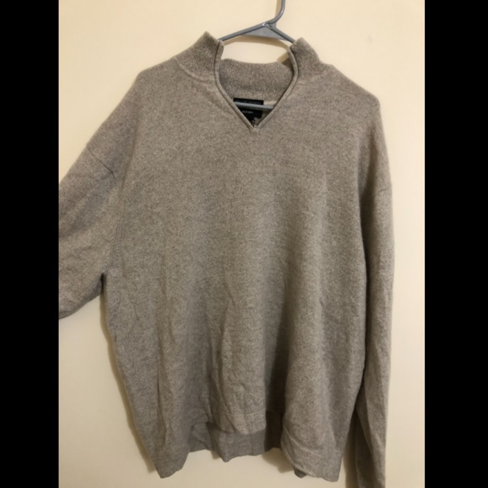 Alfani cashmere quarter zip xxl